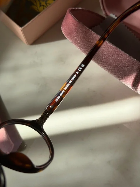 Authentic Miu Miu SMU04Z Round Eyeglasses Tortoise Made in Italy - Picture 4 of 11